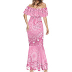 Australia Indigenous Mermaid Dress Pink Ribbon Breast Cancer Butterfly Aboriginal - Aussie Hoodie