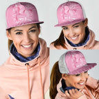 Australia Indigenous Mesh Trucker Cap Pink Ribbon Breast Cancer Butterfly Aboriginal - Aussie Hoodie