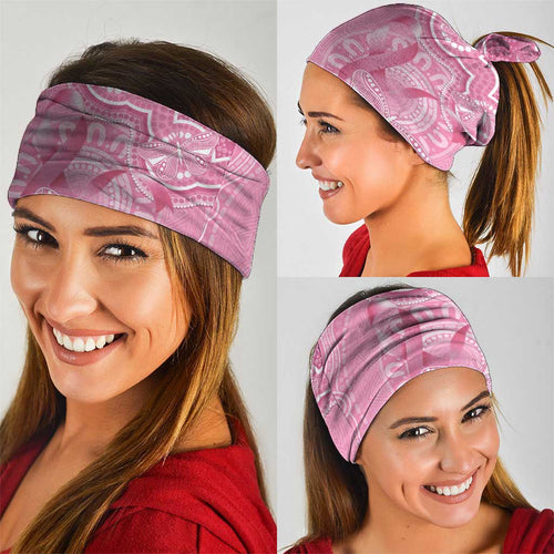 Australia Indigenous Neck Gaiter Pink Ribbon Breast Cancer Butterfly Aboriginal - Aussie Hoodie