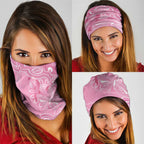 Australia Indigenous Neck Gaiter Pink Ribbon Breast Cancer Butterfly Aboriginal - Aussie Hoodie