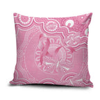 Australia Indigenous Pillow Cover Pink Ribbon Breast Cancer Butterfly Aboriginal - Aussie Hoodie