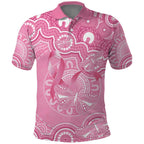 Australia Indigenous Polo Shirt Pink Ribbon Breast Cancer Butterfly Aboriginal - Aussie Hoodie
