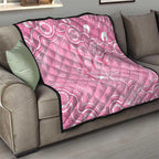 Australia Indigenous Quilt Pink Ribbon Breast Cancer Butterfly Aboriginal - Aussie Hoodie