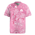 Australia Indigenous Rugby Jersey Pink Ribbon Breast Cancer Butterfly Aboriginal - Aussie Hoodie