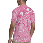 Australia Indigenous Rugby Jersey Pink Ribbon Breast Cancer Butterfly Aboriginal - Aussie Hoodie
