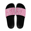 Australia Indigenous Slide Sandals Pink Ribbon Breast Cancer Butterfly Aboriginal - Aussie Hoodie