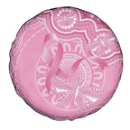 Australia Indigenous Spare Tire Cover Pink Ribbon Breast Cancer Butterfly Aboriginal - Aussie Hoodie