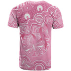 Australia Indigenous T Shirt Pink Ribbon Breast Cancer Butterfly Aboriginal - Aussie Hoodie