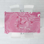 Australia Indigenous Tablecloth Pink Ribbon Breast Cancer Butterfly Aboriginal - Aussie Hoodie