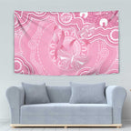 Australia Indigenous Tapestry Pink Ribbon Breast Cancer Butterfly Aboriginal - Aussie Hoodie