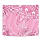 Australia Indigenous Tapestry Pink Ribbon Breast Cancer Butterfly Aboriginal - Aussie Hoodie