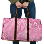 Australia Indigenous Travel Bag Pink Ribbon Breast Cancer Butterfly Aboriginal - Aussie Hoodie