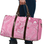 Australia Indigenous Travel Bag Pink Ribbon Breast Cancer Butterfly Aboriginal - Aussie Hoodie