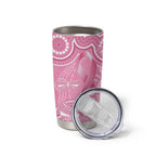 Australia Indigenous Tumbler Cup Pink Ribbon Breast Cancer Butterfly Aboriginal - Aussie Hoodie