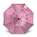 Australia Indigenous Umbrella Pink Ribbon Breast Cancer Butterfly Aboriginal - Aussie Hoodie
