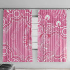 Australia Indigenous Window Curtain Pink Ribbon Breast Cancer Butterfly Aboriginal - Aussie Hoodie