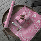 Australia Indigenous Wrapping Paper Pink Ribbon Breast Cancer Butterfly Aboriginal - Aussie Hoodie