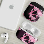 Australia Indigenous AirPods Case Pink Ribbon Breast Cancer Butterfly Aboriginal Black - Aussie Hoodie