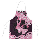 Australia Indigenous Apron Pink Ribbon Breast Cancer Butterfly Aboriginal Black - Aussie Hoodie