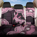 Australia Indigenous Back Car Seat Cover Pink Ribbon Breast Cancer Butterfly Aboriginal Black - Aussie Hoodie