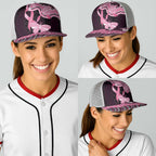 Australia Indigenous Baseball Net Cap Pink Ribbon Breast Cancer Butterfly Aboriginal Black - Aussie Hoodie