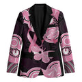 Australia Indigenous Blazer Pink Ribbon Breast Cancer Butterfly Aboriginal Black - Aussie Hoodie