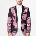 Australia Indigenous Blazer Pink Ribbon Breast Cancer Butterfly Aboriginal Black - Aussie Hoodie