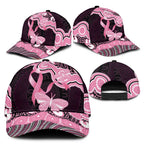 Australia Indigenous Classic Cap Pink Ribbon Breast Cancer Butterfly Aboriginal Black - Aussie Hoodie