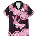 Australia Indigenous Family Matching Mermaid Dress and Hawaiian Shirt Pink Ribbon Breast Cancer Butterfly Aboriginal Black - Aussie Hoodie