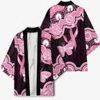 Australia Indigenous Kimono Pink Ribbon Breast Cancer Butterfly Aboriginal Black - Aussie Hoodie