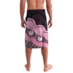Australia Indigenous Lavalava Pink Ribbon Breast Cancer Butterfly Aboriginal Black - Aussie Hoodie