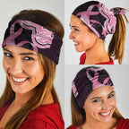 Australia Indigenous Neck Gaiter Pink Ribbon Breast Cancer Butterfly Aboriginal Black - Aussie Hoodie