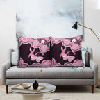 Australia Indigenous Pillow Cover Pink Ribbon Breast Cancer Butterfly Aboriginal Black - Aussie Hoodie