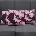 Australia Indigenous Pillow Cover Pink Ribbon Breast Cancer Butterfly Aboriginal Black - Aussie Hoodie