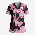 Australia Indigenous Scrub Top Pink Ribbon Breast Cancer Butterfly Aboriginal Black - Aussie Hoodie