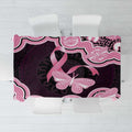Australia Indigenous Tablecloth Pink Ribbon Breast Cancer Butterfly Aboriginal Black - Aussie Hoodie