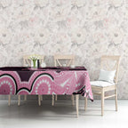 Australia Indigenous Tablecloth Pink Ribbon Breast Cancer Butterfly Aboriginal Black - Aussie Hoodie