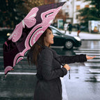 Australia Indigenous Umbrella Pink Ribbon Breast Cancer Butterfly Aboriginal Black - Aussie Hoodie
