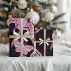 Australia Indigenous Wrapping Paper Pink Ribbon Breast Cancer Butterfly Aboriginal Black - Aussie Hoodie