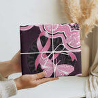 Australia Indigenous Wrapping Paper Pink Ribbon Breast Cancer Butterfly Aboriginal Black - Aussie Hoodie