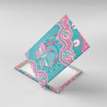 Hereditary And Gynecologic Cancer Awareness Canvas Wall Art Teal Pink Ribbon Aboriginal Art - Aussie Hoodie