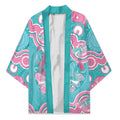Hereditary And Gynecologic Cancer Awareness Kimono Teal Pink Ribbon Aboriginal Art - Aussie Hoodie