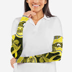 Yellow Ribbon Sarcoma Awareness Month Arm Sleeves Aboriginal Art - Aussie Hoodie
