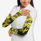 Yellow Ribbon Sarcoma Awareness Month Arm Sleeves Aboriginal Art - Aussie Hoodie