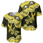 Yellow Ribbon Sarcoma Awareness Month Baseball Jersey Aboriginal Art - Aussie Hoodie