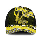 Yellow Ribbon Sarcoma Awareness Month Baseball Net Cap Aboriginal Art - Aussie Hoodie