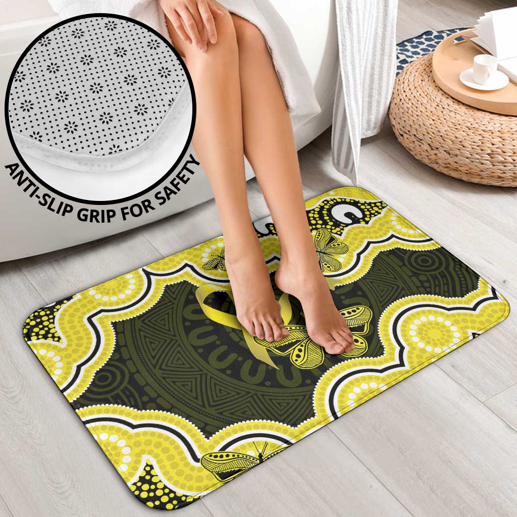 Yellow Ribbon Sarcoma Awareness Month Bathroom Set Aboriginal Art - Aussie Hoodie