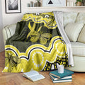 Yellow Ribbon Sarcoma Awareness Month Blanket Aboriginal Art - Aussie Hoodie