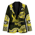 Yellow Ribbon Sarcoma Awareness Month Blazer Aboriginal Art - Aussie Hoodie