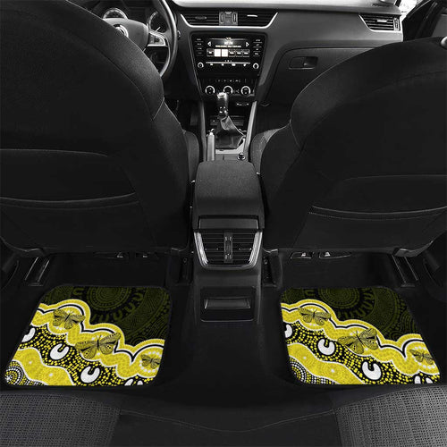 Yellow Ribbon Sarcoma Awareness Month Car Mats Aboriginal Art - Aussie Hoodie